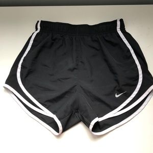 Black + White Nike shorts